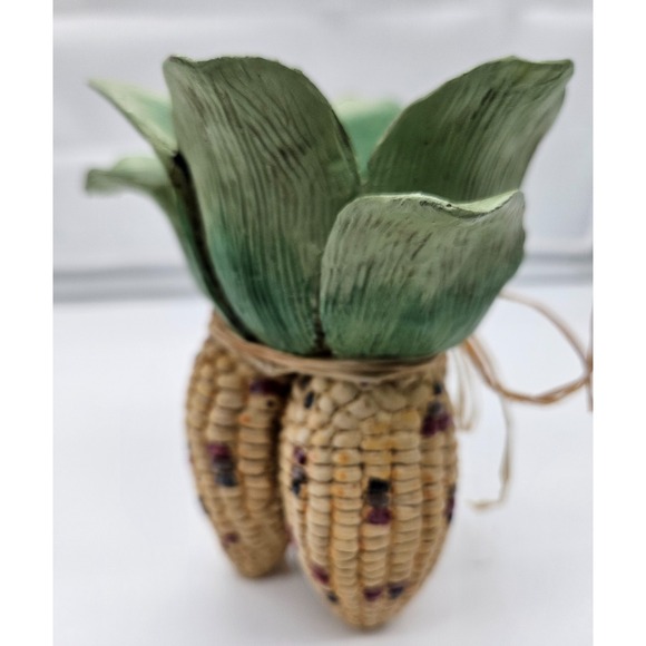 VTG Indian Corn Candle Holder Table Decor Fall Thanksgiving Autumn Decoration - Picture 12 of 14